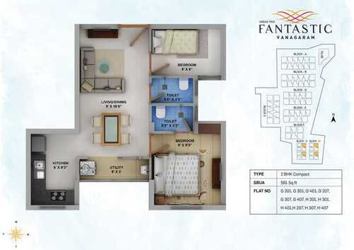 2 BHK 983 - 1112 Sqft