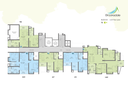 1BHK - Block B Type C 11