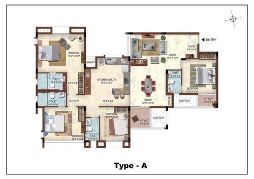 3BHK - Type A