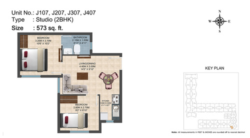 J107, J207, J307, J407(2BHK)