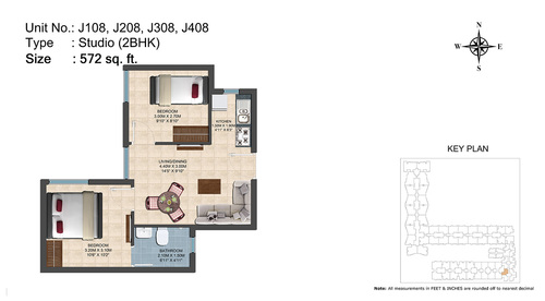 J108, J208, J308, J408(2BHK)