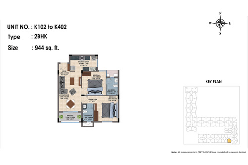 K102 to K402(2BHK)