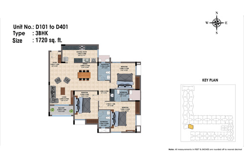 D101 to D401(3BHK)