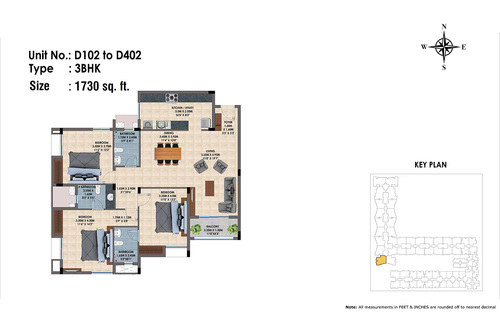 D102 to D402(3BHK)