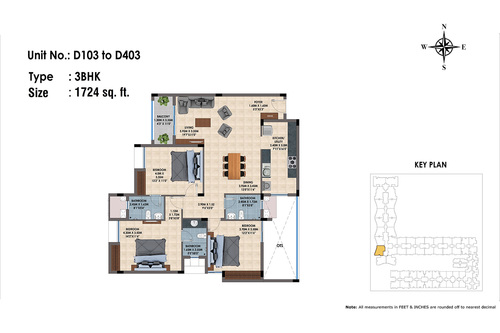 D103 to D403(3BHK)