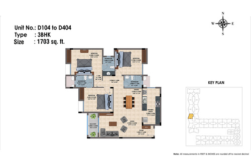 D104 to D404(3BHK)
