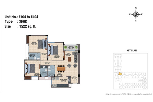 E104 to 404(3BHK)