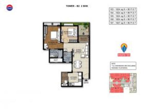 Doshi Risington -  2BHK 