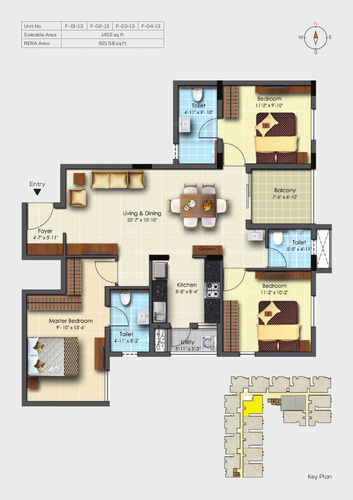 Adroit Fortune - 3 BHK