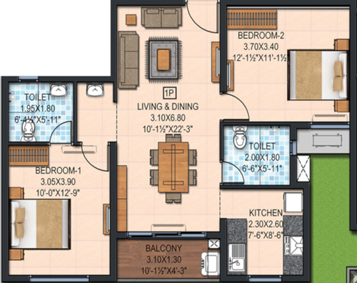 Marutham Neptune 2BHK