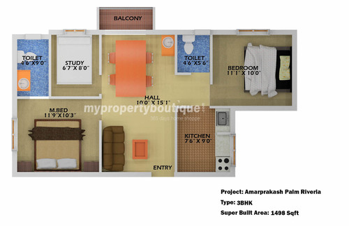 3BHK-1498