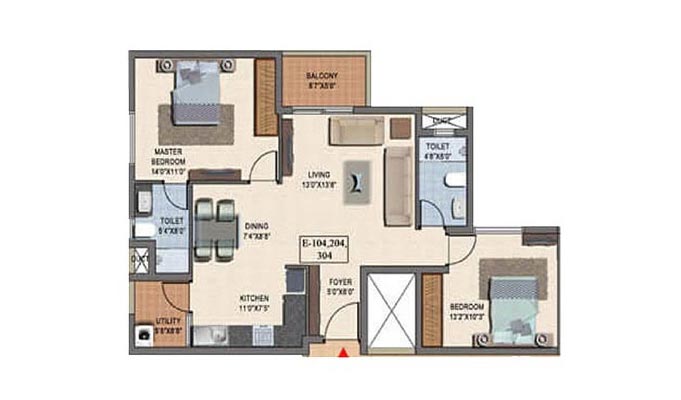 1030 Sq.ft