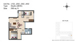 J102, J202, J302, J402(2BHK) - Design 7