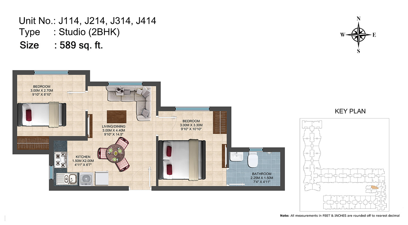 J114, J214, J314, J414(2BHK)
