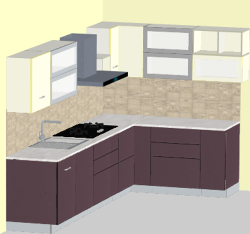 Spacio Modern L-Modular Kitchen