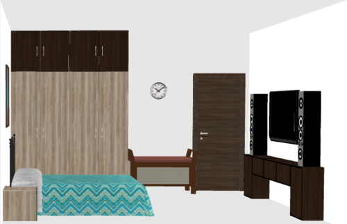 Basic Wooden Wardrobe without Loft