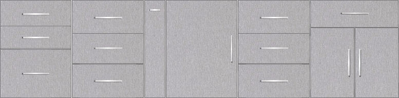 Modular Design Kitchen Floor Cabinet 11ft - 49790_sf