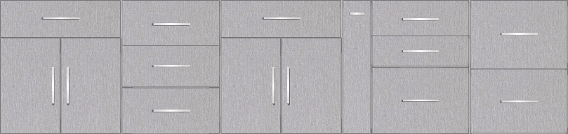 Modular Design Kitchen Floor Cabinet 11ft - 49790_sf