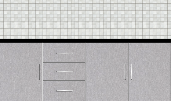 Modular Design Kitchen Floor Cabinet 7ft - 49790_sf