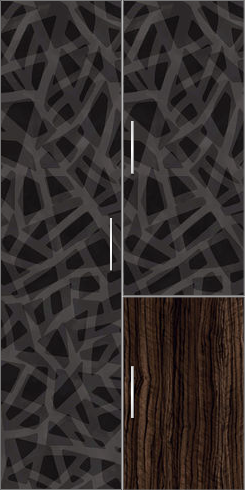 2 Door Wardrobe Design with external drawers| Trellis Elegant and Celtic Ebony