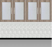 Modular Kitchen Wall Cabinet| Canterbury Oak - Design 1