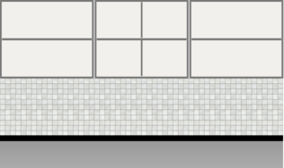 Modular Kitchen Wall Cabinet| Columbian Horizontal Walnut - Design 1