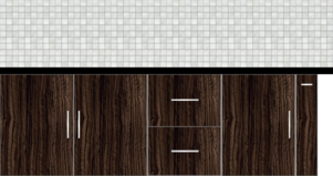 Modular Kitchen Floor Cabinet - Design 2